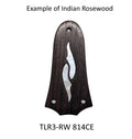 Taylor Guitar Truss Rod Cover: Rosewood oe Ebony with Mother of Pearl Inlay