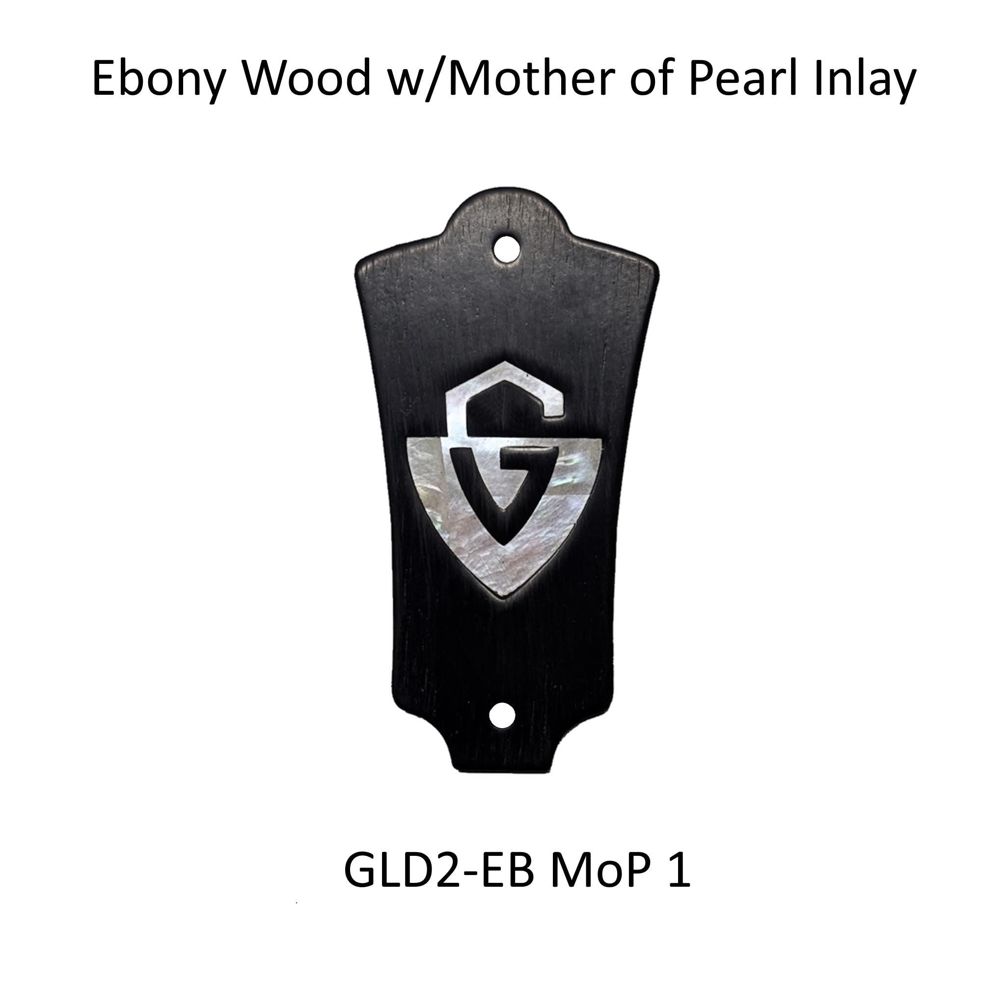 Guild Truss Rod Cover Rosewood & Abalone or White Mother of Pearl "G" Logo