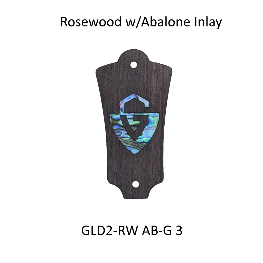 Guild Truss Rod Cover Rosewood & Abalone or White Mother of Pearl "G" Logo
