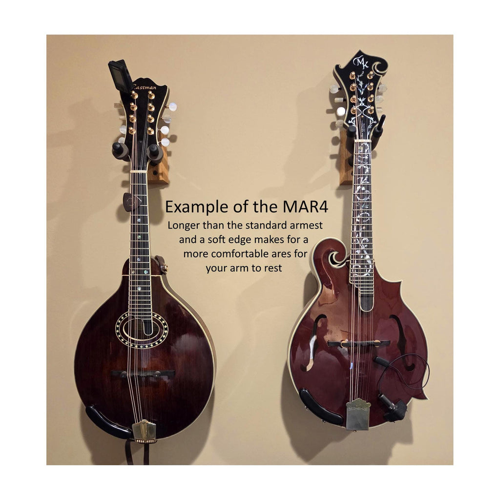 Extra Long Mandolin Armrest, Handcrafted Ergonomic Choice of Wood