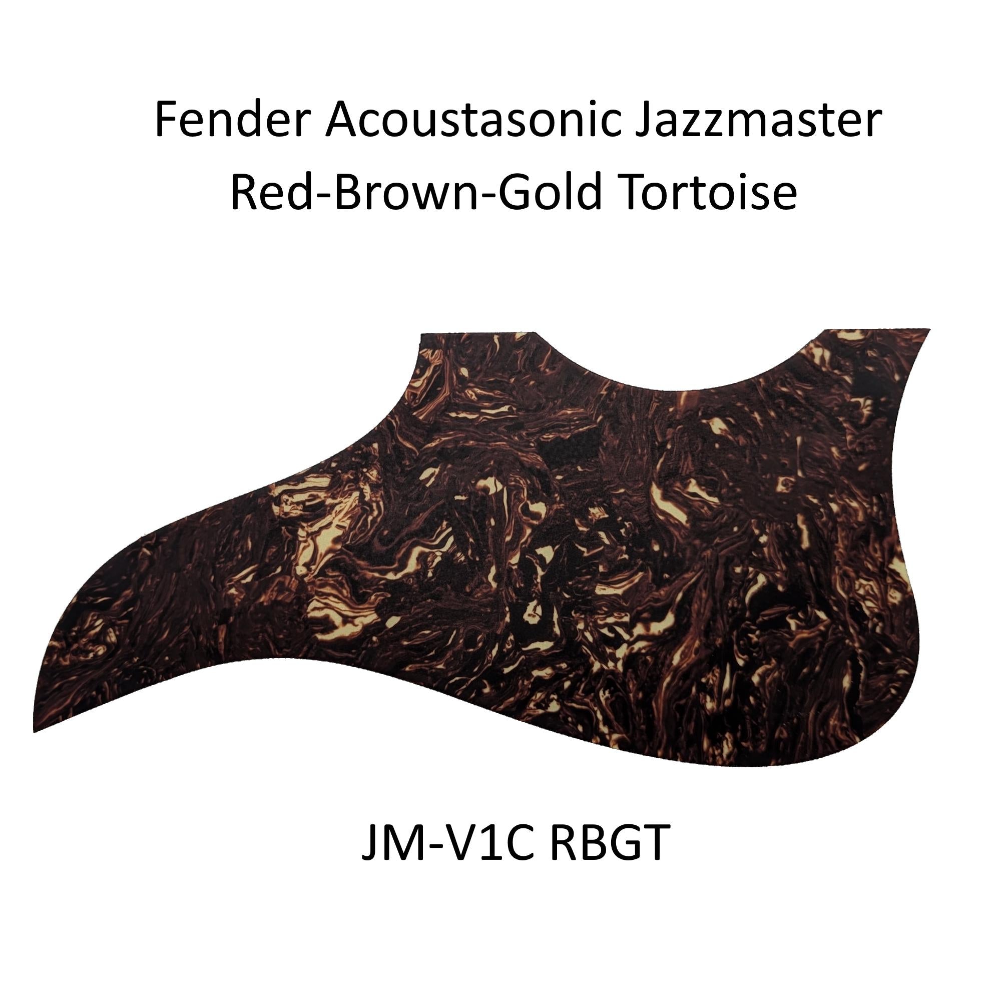 Acoustasonic Jazzmaster Pickguard | Solid Wood, Carbon Fiber or Plastic | Custom Guitar Part