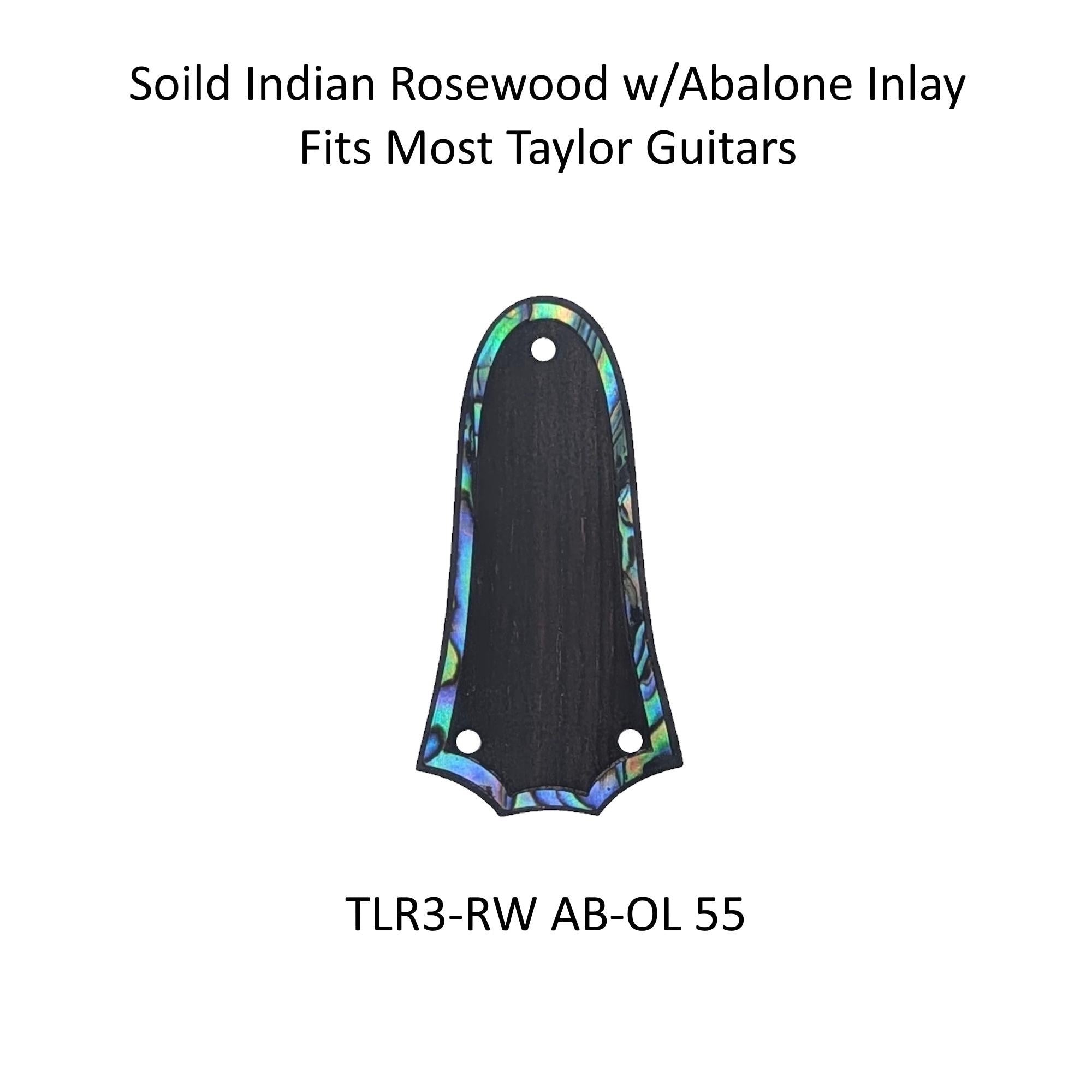Truss Rod Covers for Taylor Guitars Rosewood Colorful Abalone Outline Inlay