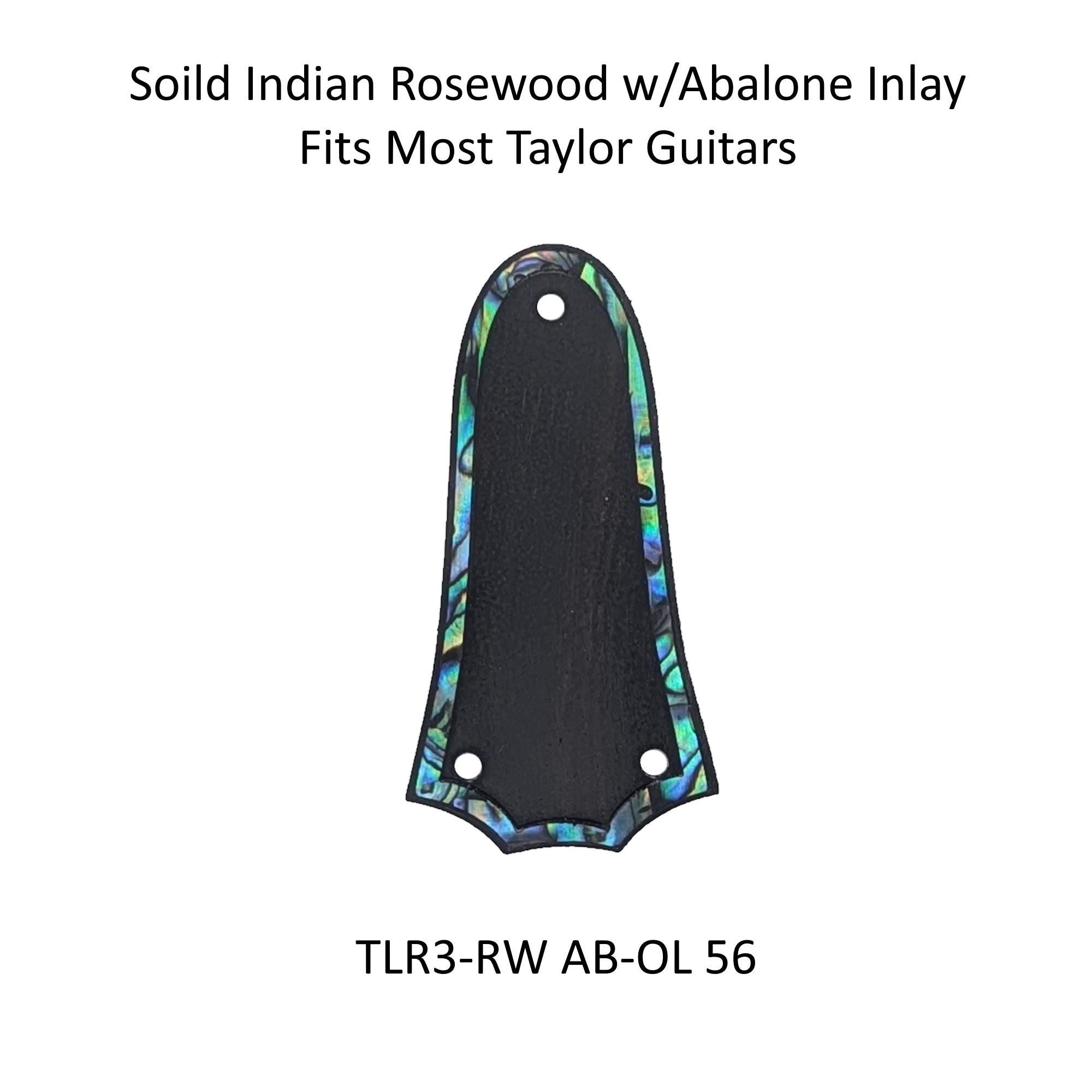 Truss Rod Covers for Taylor Guitars Rosewood Colorful Abalone Outline Inlay
