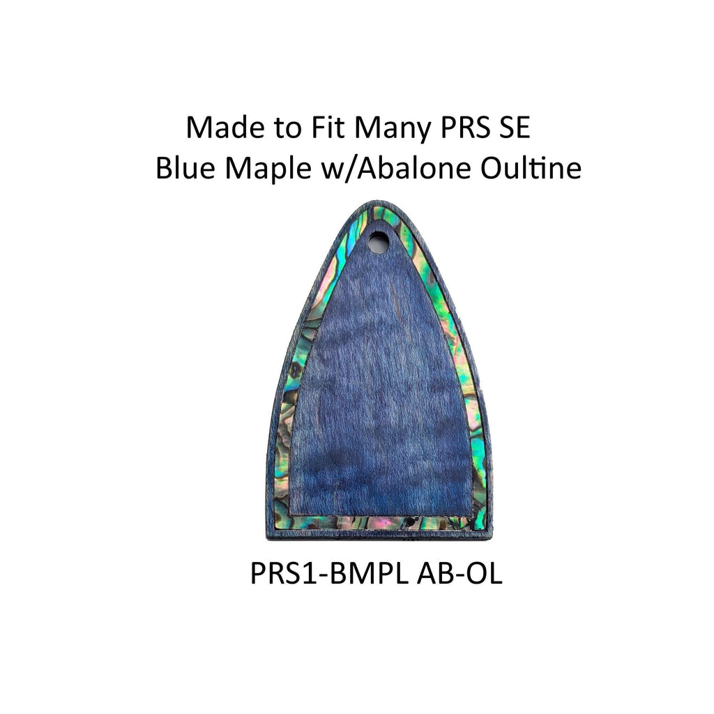 Truss Rod Covers for PRS Guitars | Abalone Outline Inlay | Flamed Maple Ebony Rosewood Koa
