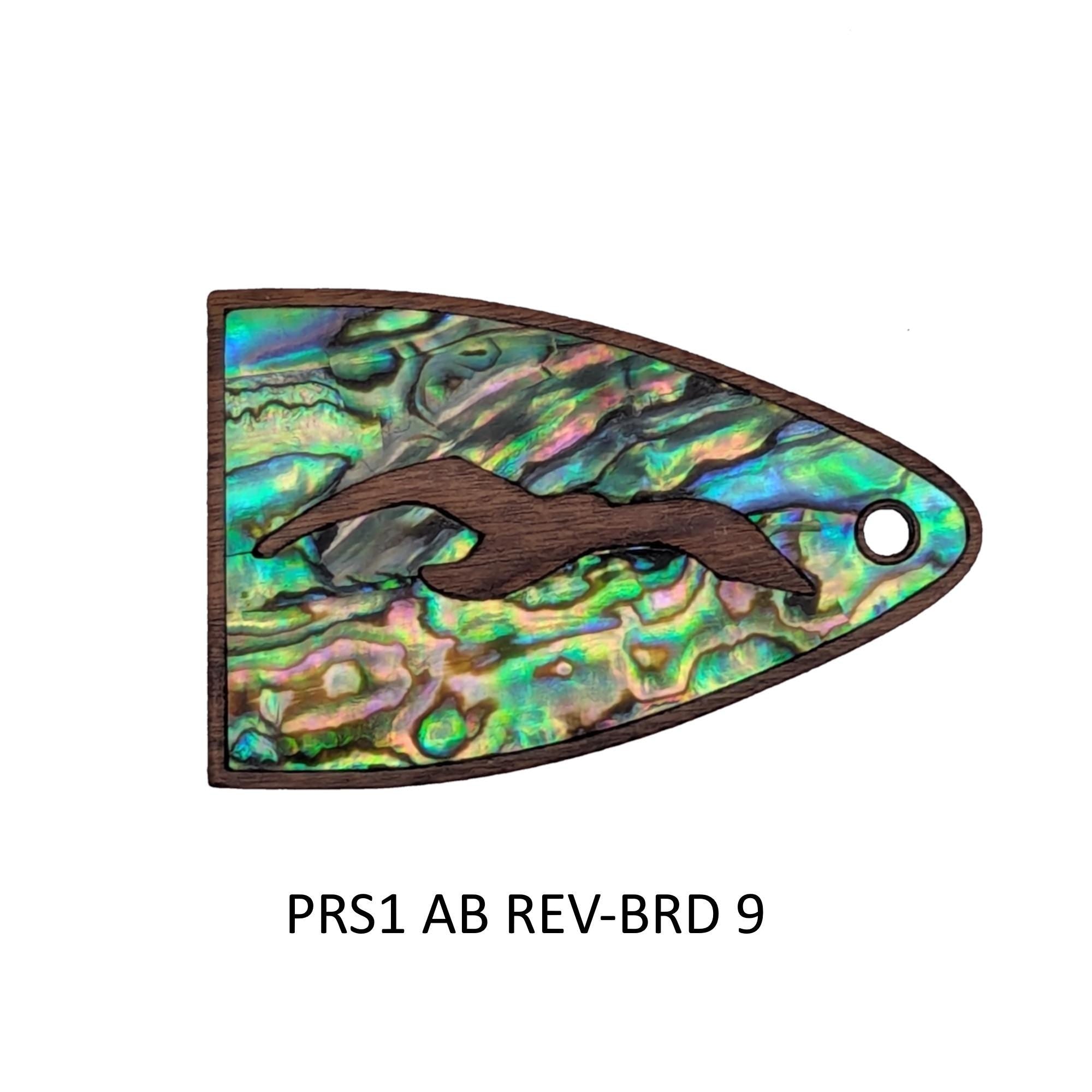 Fits PRS Guitar - Truss Rod Cover: Bird Design Abalone or White Mother of Pearl