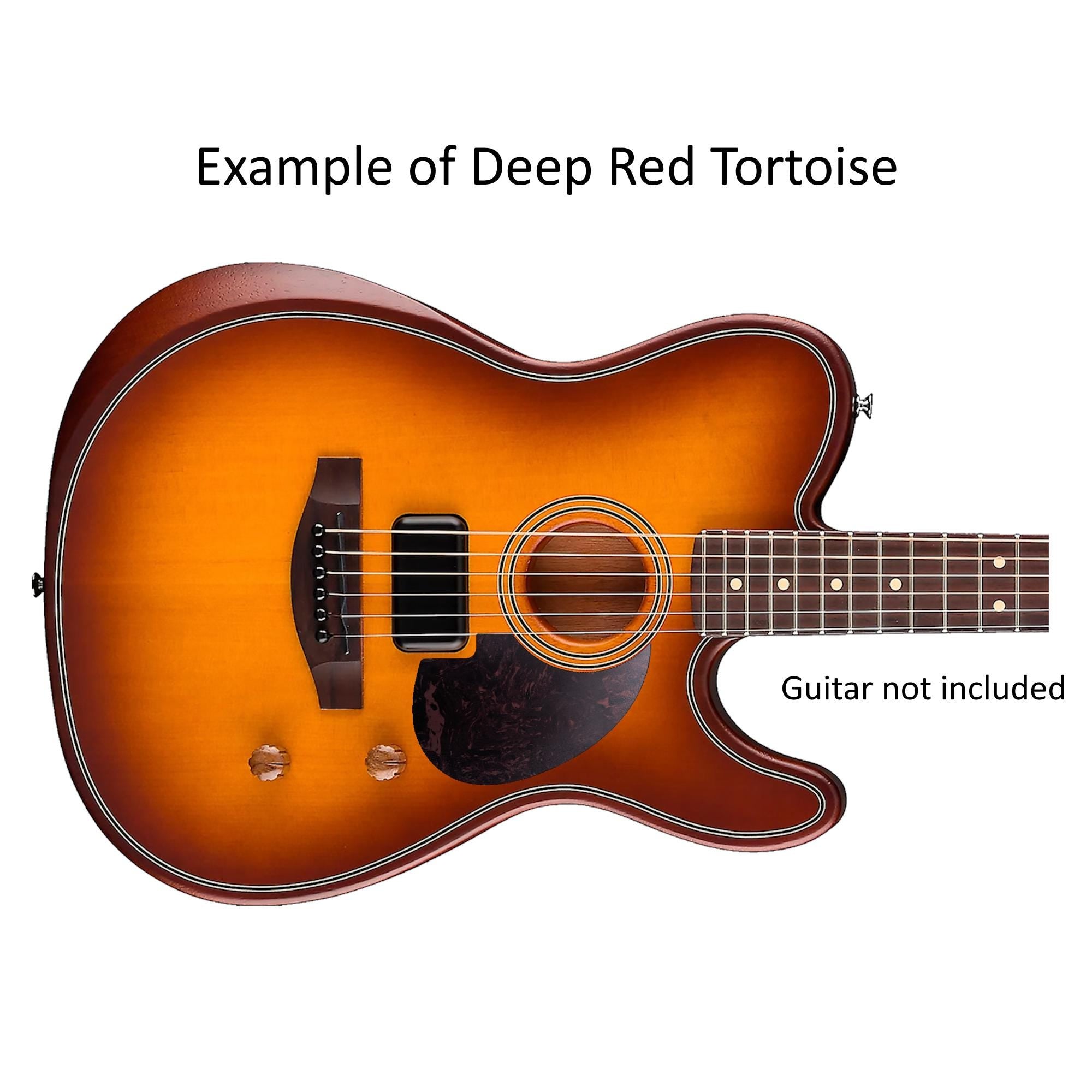 Fender Acoustasonic Telecaster Pickguard | Tortoise, Mahogany, Rosewood Style | Guitar Protection & Custom Acoustic Part