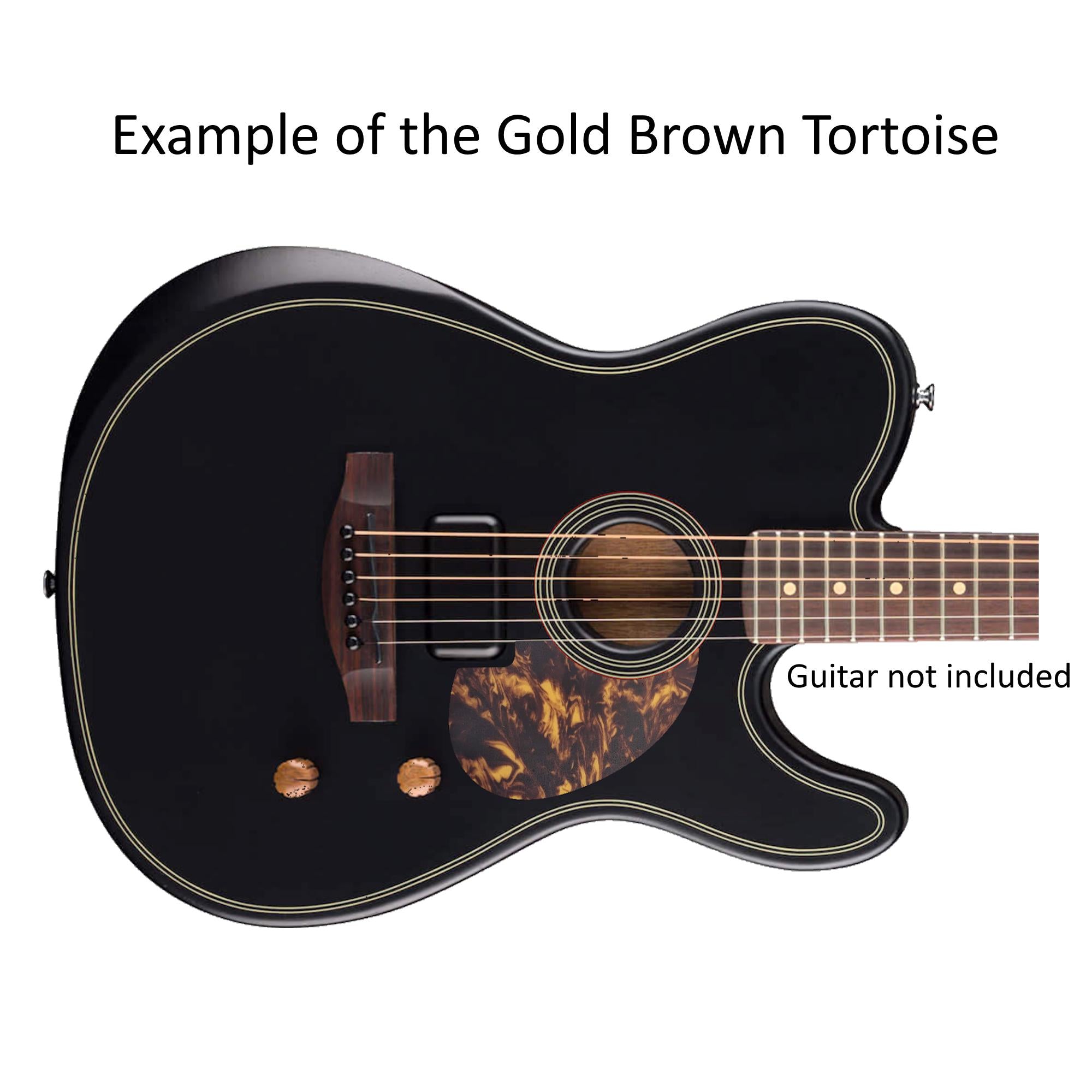 Fender Acoustasonic Telecaster Pickguard | Tortoise, Mahogany, Rosewood Style | Guitar Protection & Custom Acoustic Part