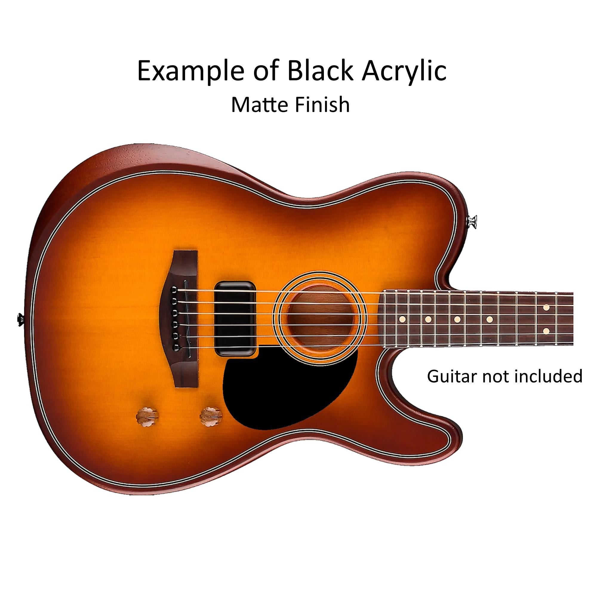 Fender Acoustasonic Telecaster Pickguard | Tortoise, Mahogany, Rosewood Style | Guitar Protection & Custom Acoustic Part