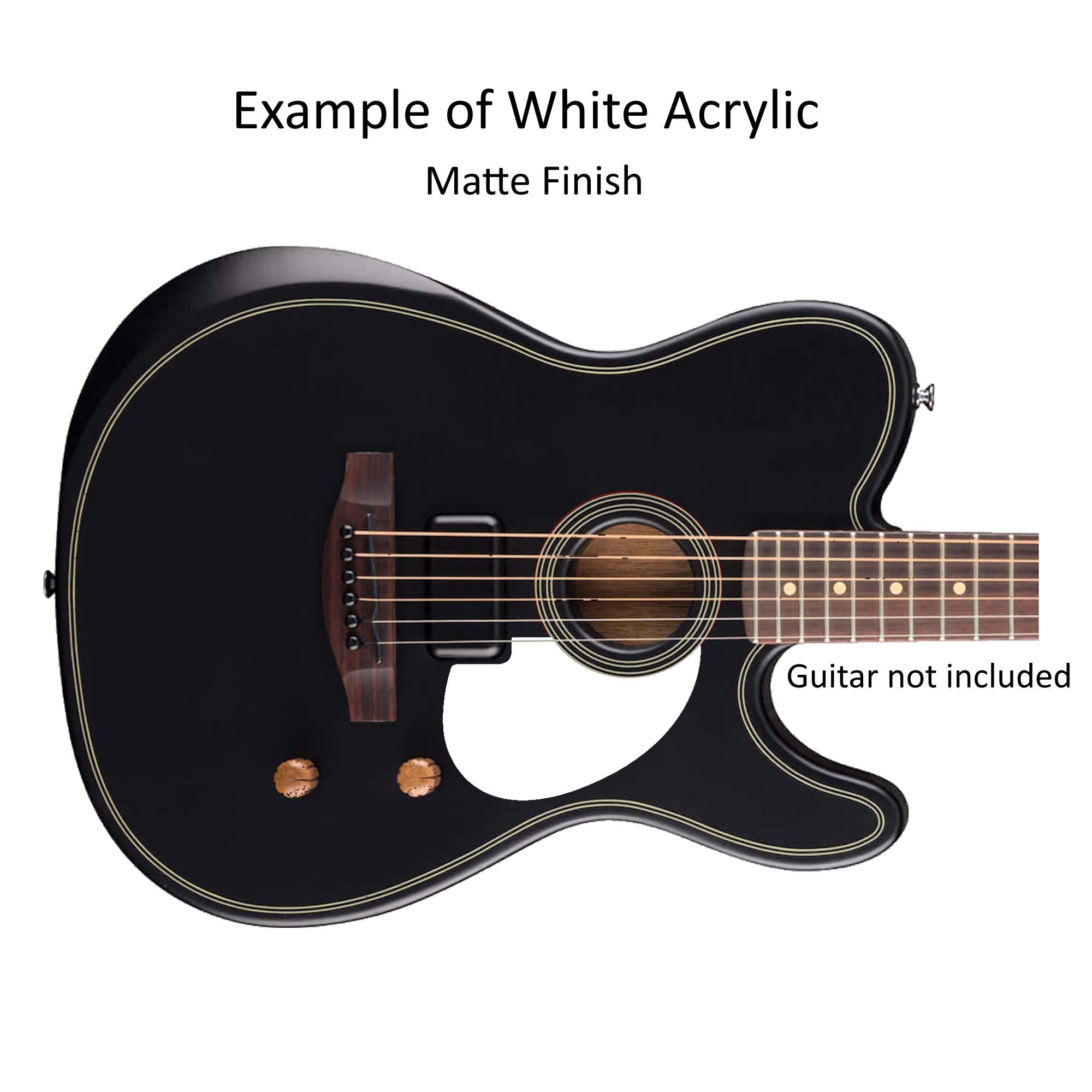 Fender Acoustasonic Telecaster Pickguard | Tortoise, Mahogany, Rosewood Style | Guitar Protection & Custom Acoustic Part