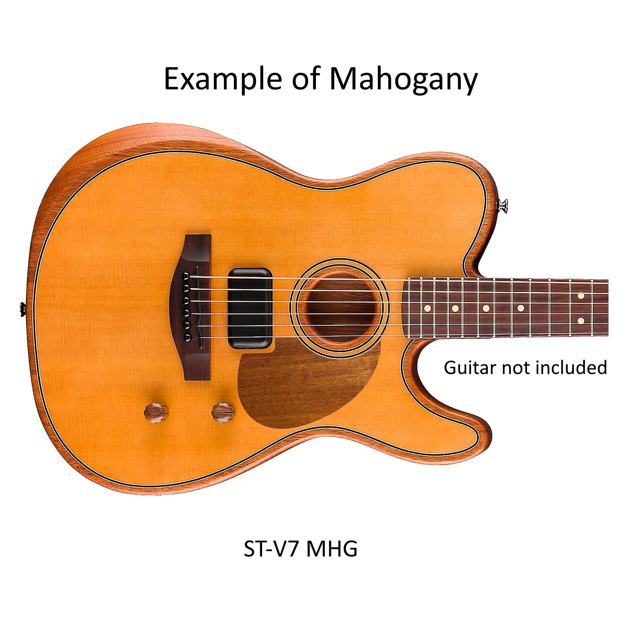 Fender Acoustasonic Telecaster Pickguard | Tortoise, Mahogany, Rosewood Style | Guitar Protection & Custom Acoustic Part