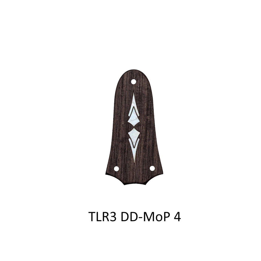 Indian Rosewood Truss Rod Cover | White Mother of Pearl Double Diamond Inlay for Taylor Guitars