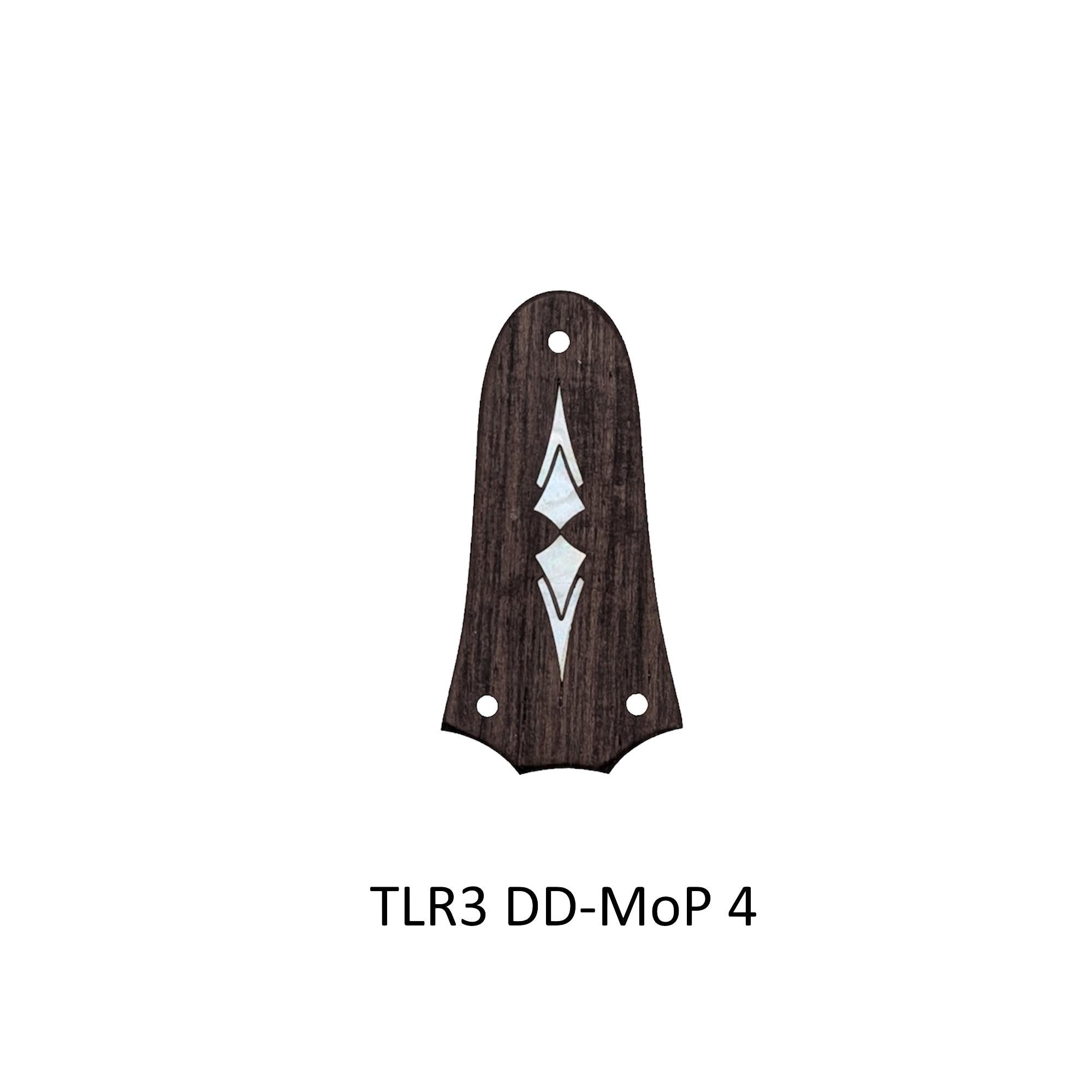 Indian Rosewood Truss Rod Cover | White Mother of Pearl Double Diamond Inlay for Taylor Guitars