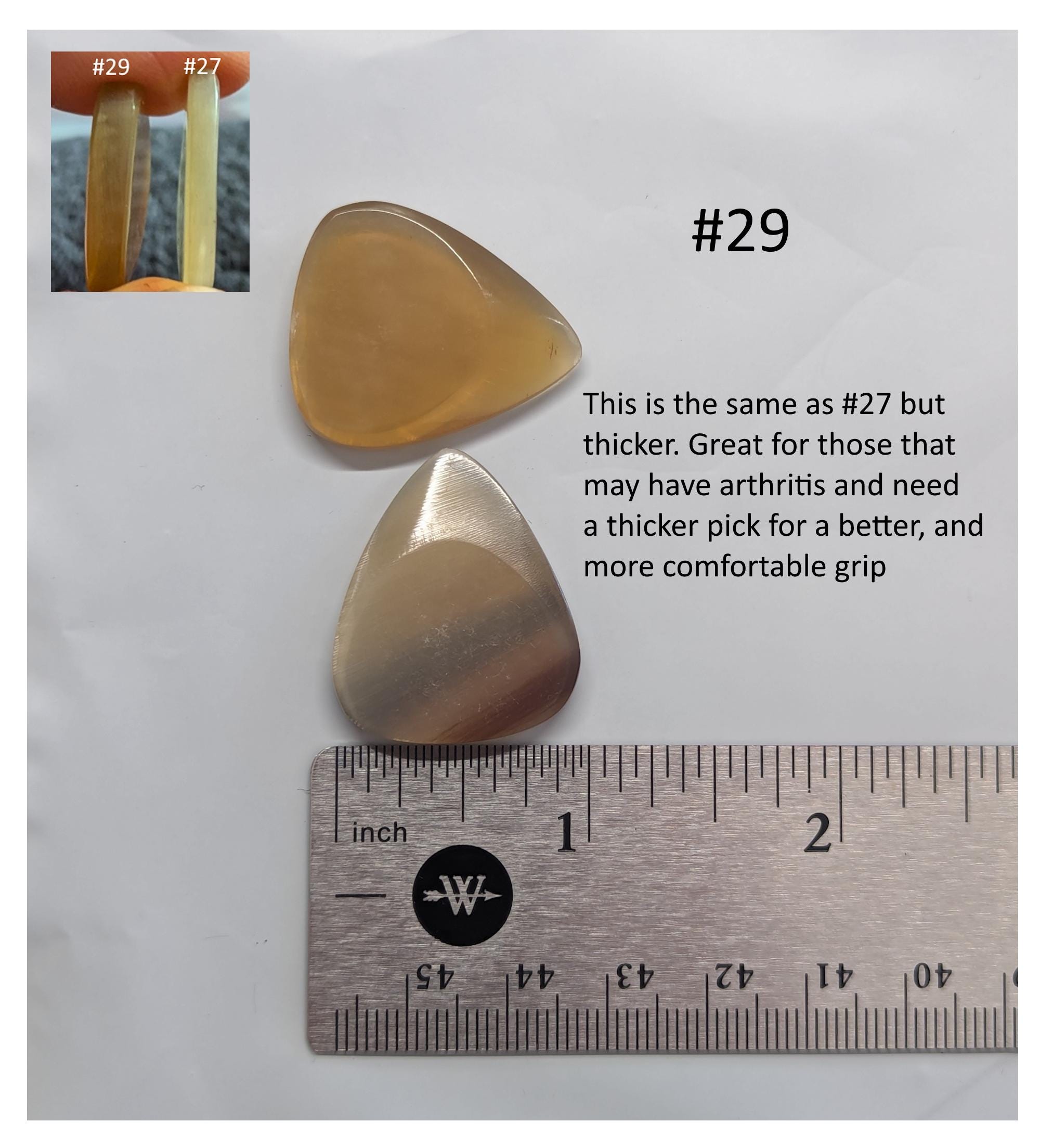 Turtle Shell Picks for Guitars and Mandolins – Highly Polished Custom Pick