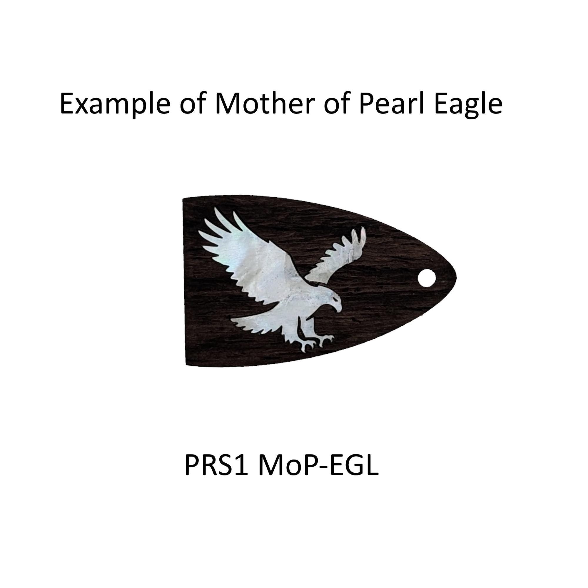 PRS Guitar Truss Rod Cover | Mother of Pearl Eagle Inlay Replacement Guitar Part