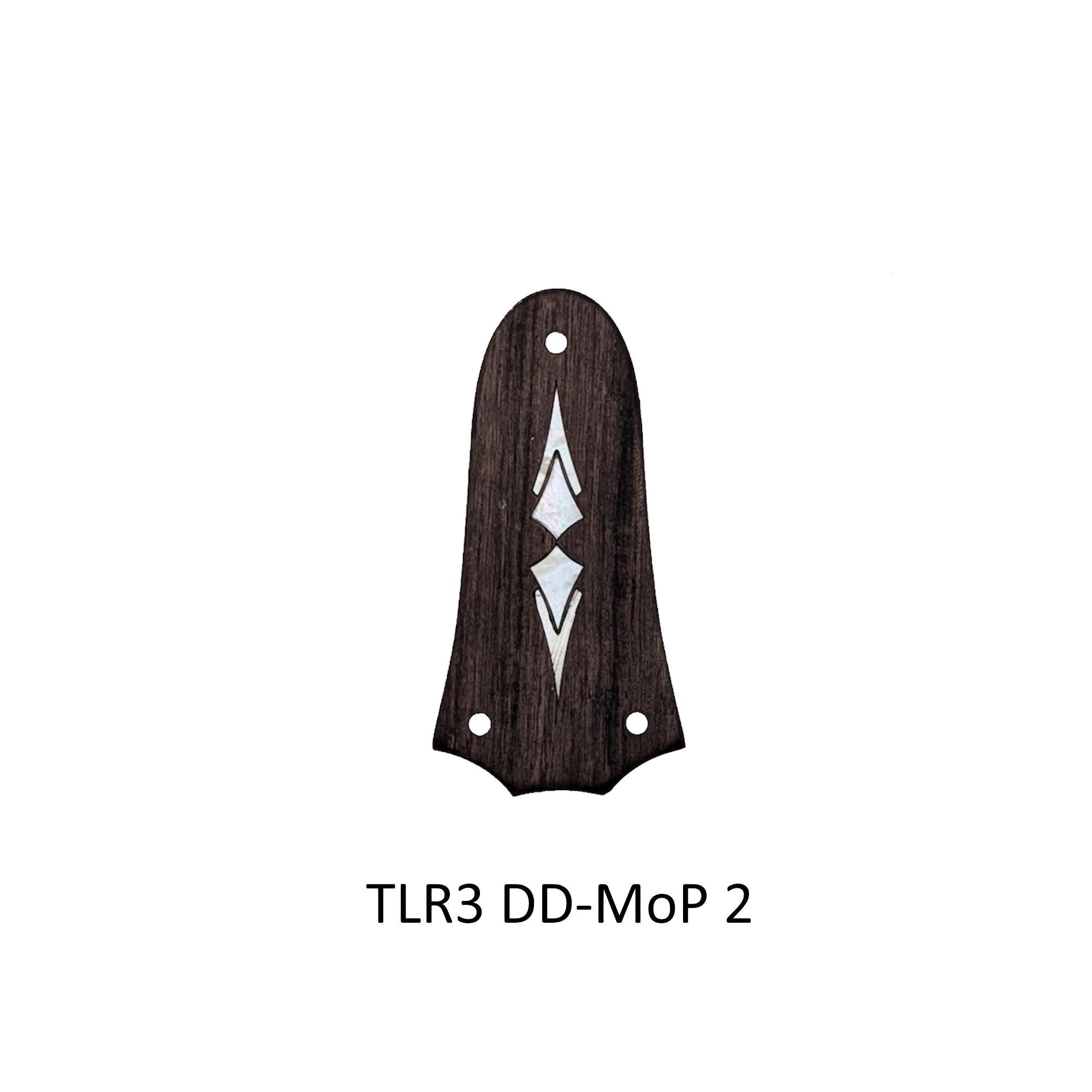 Indian Rosewood Truss Rod Cover | White Mother of Pearl Double Diamond Inlay for Taylor Guitars