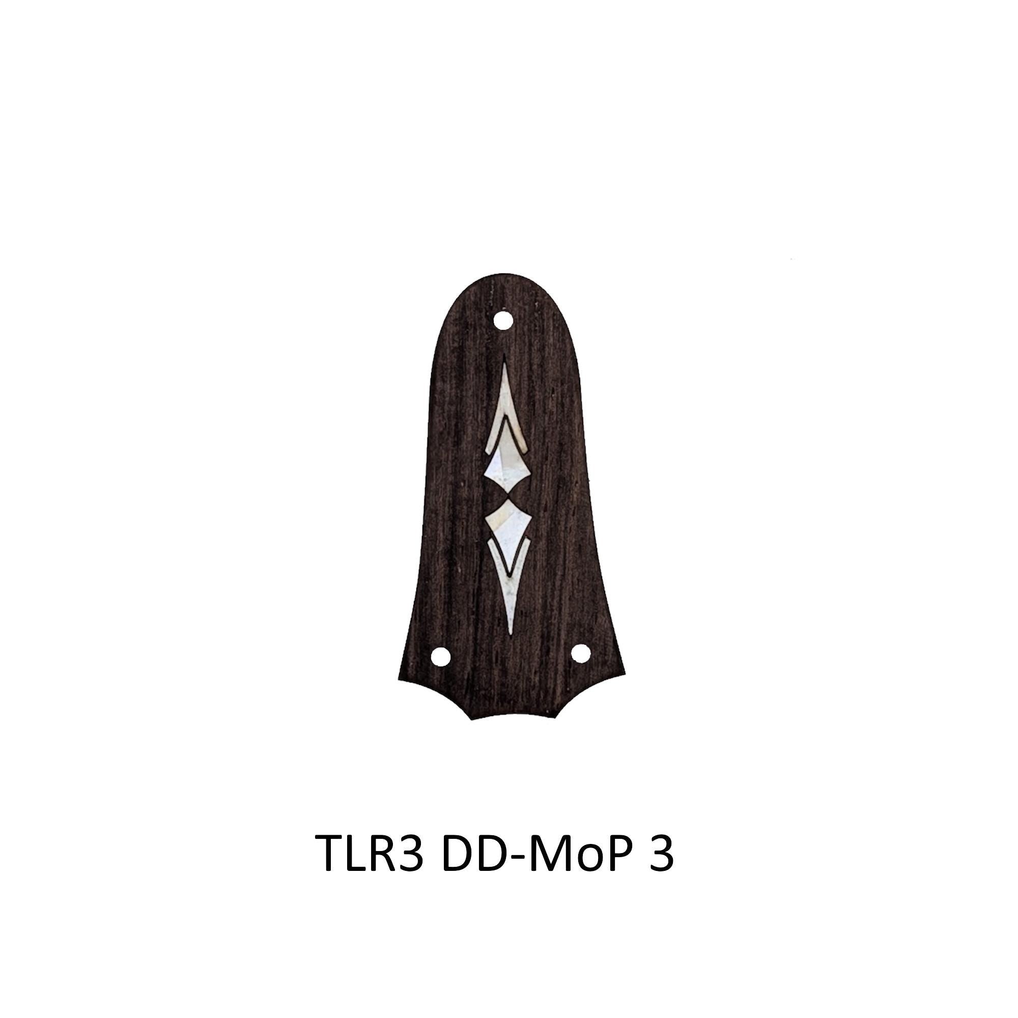 Indian Rosewood Truss Rod Cover | White Mother of Pearl Double Diamond Inlay for Taylor Guitars