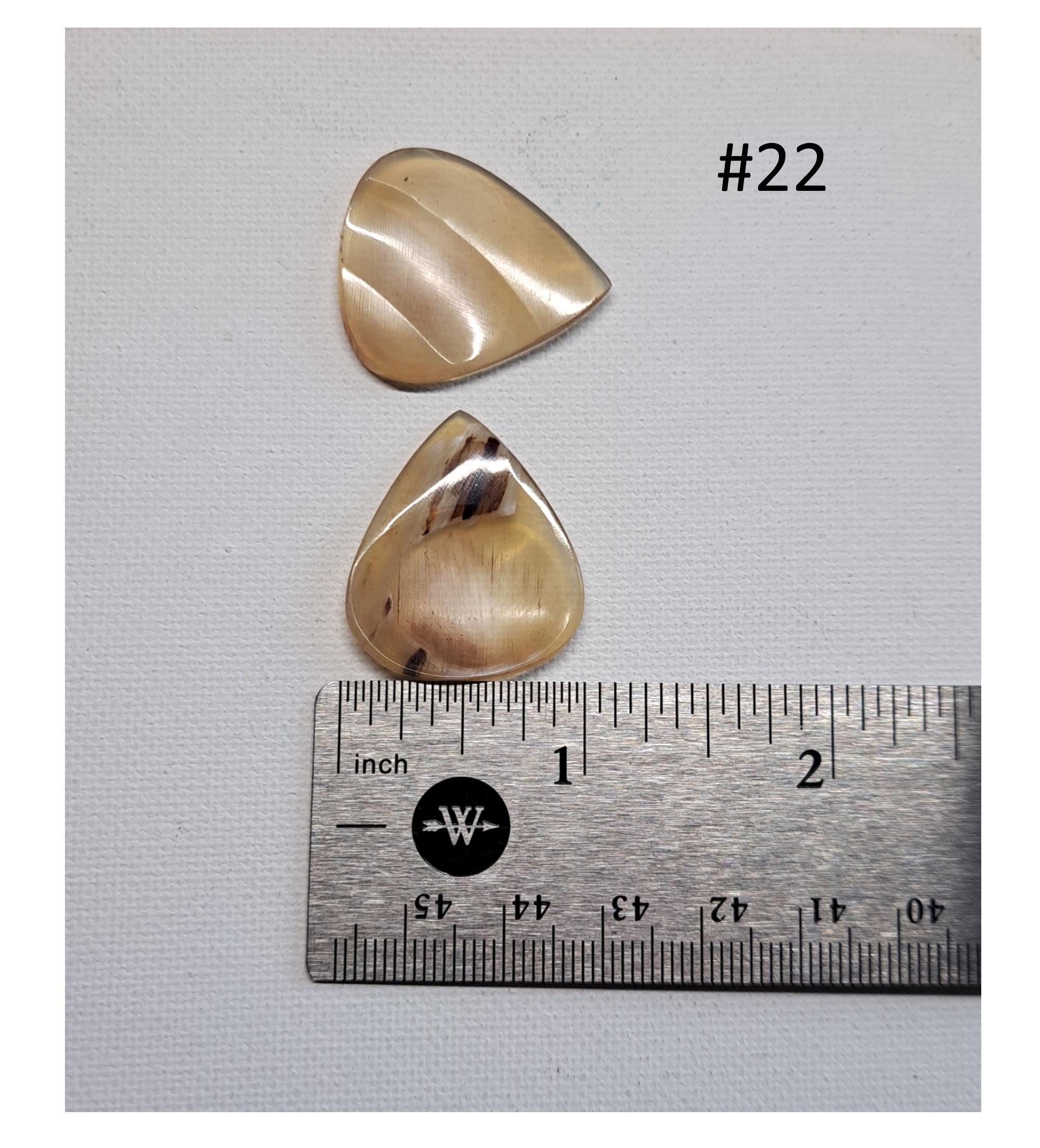 Turtle Shell Picks for Guitars and Mandolins – Highly Polished Custom Pick