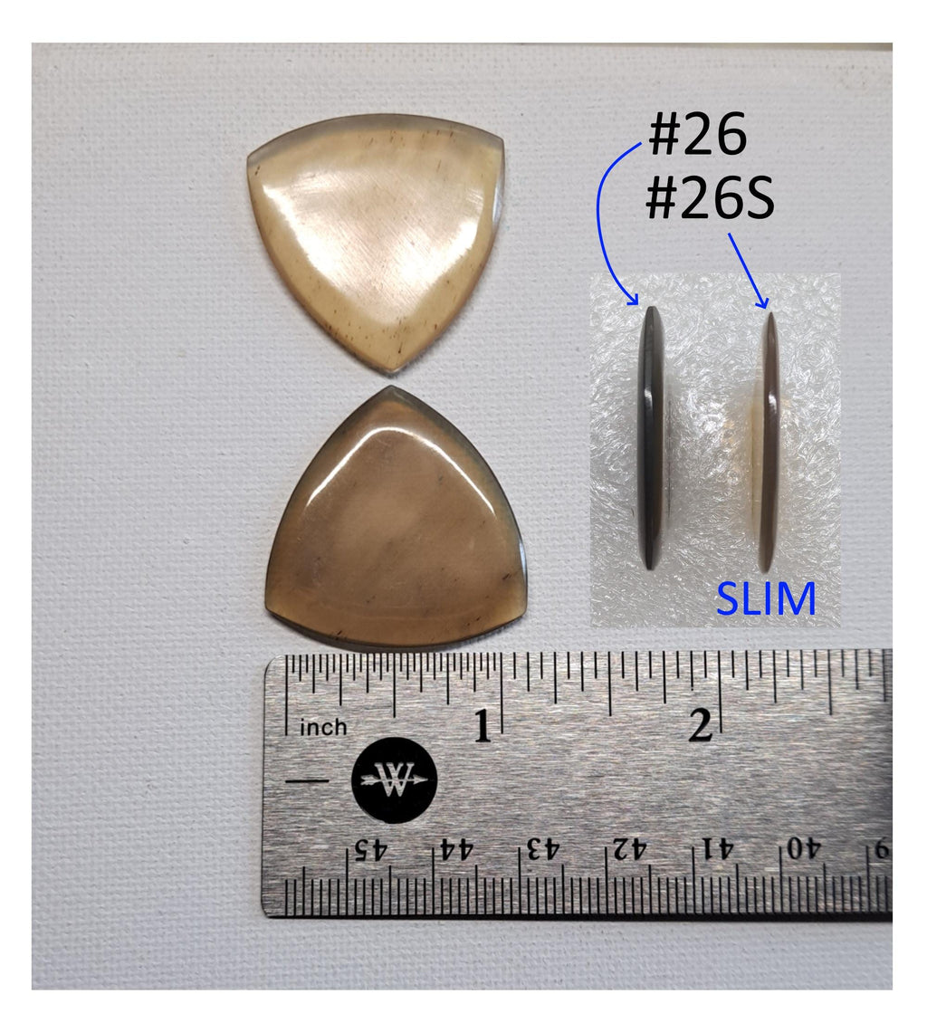 Turtle Shell Picks for Guitars and Mandolins – Highly Polished Custom Pick