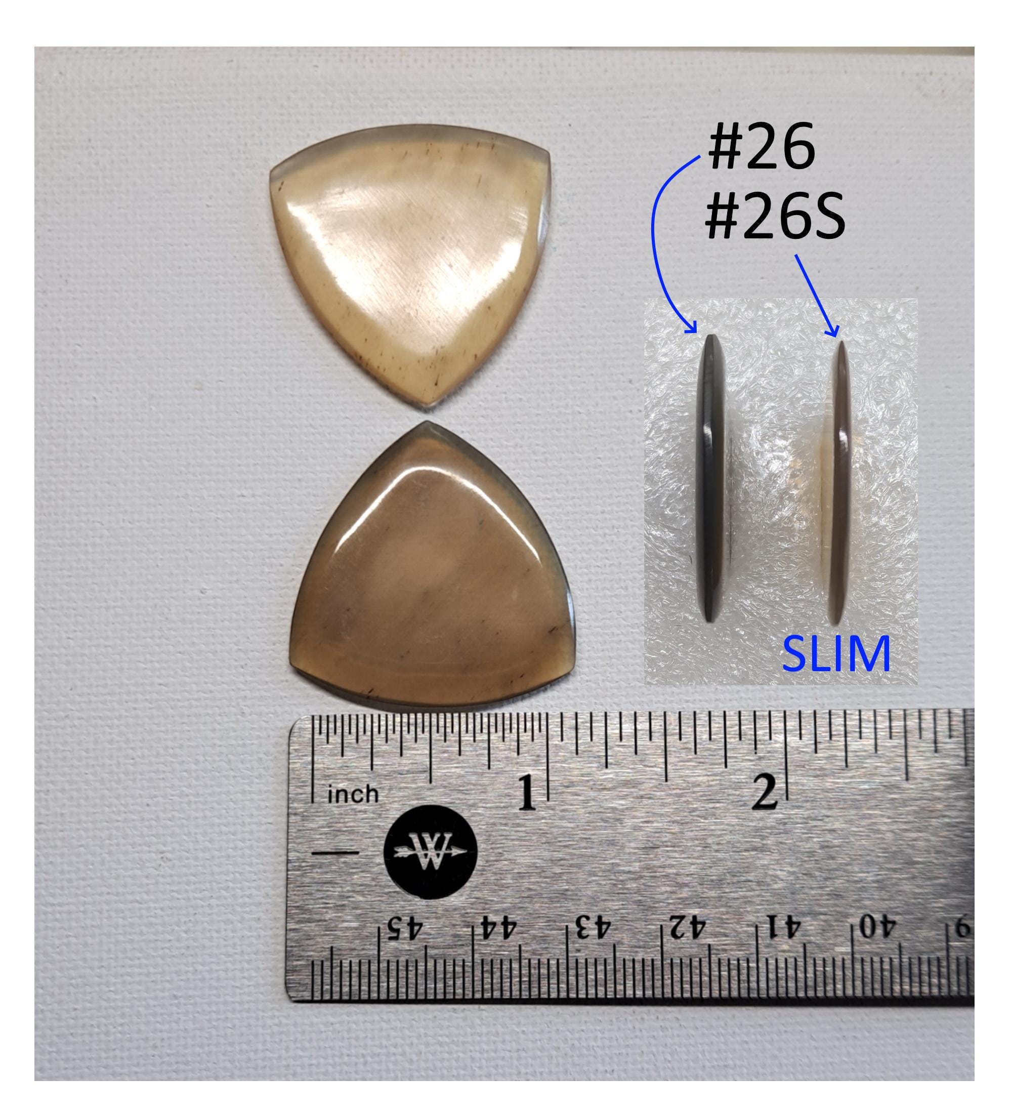 Turtle Shell Picks for Guitars and Mandolins – Highly Polished Custom Pick