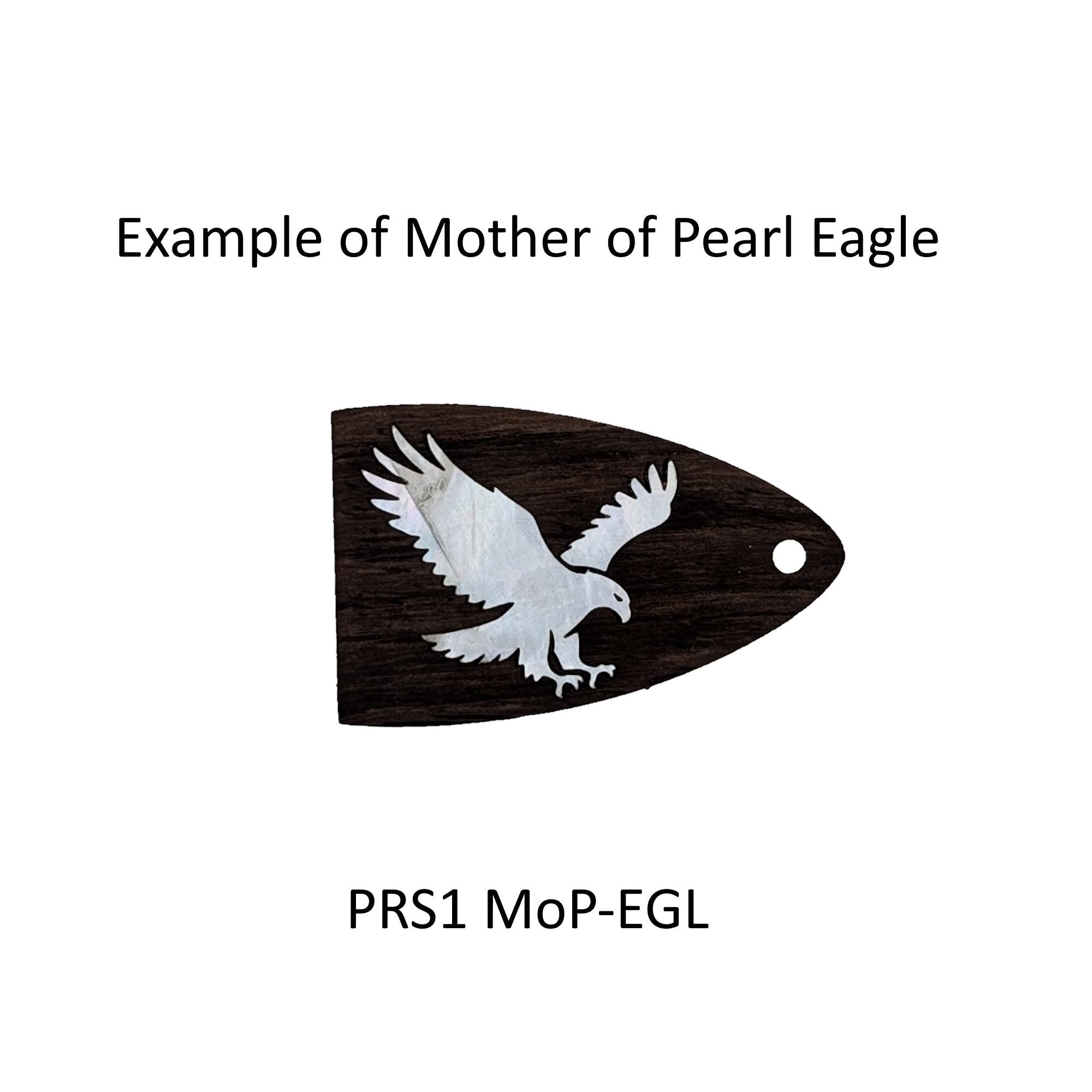 PRS Guitar Truss Rod Cover | Mother of Pearl Eagle Inlay Replacement Guitar Part