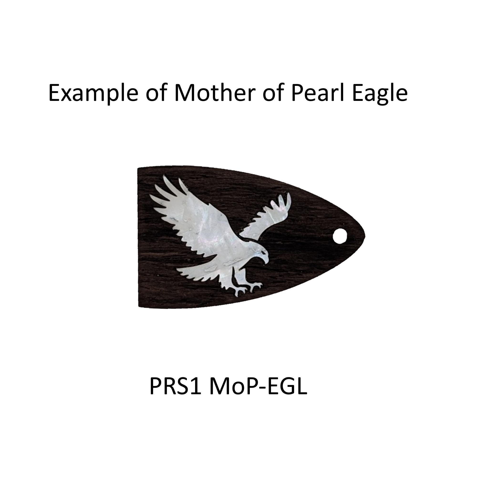 PRS Guitar Truss Rod Cover | Mother of Pearl Eagle Inlay Replacement Guitar Part