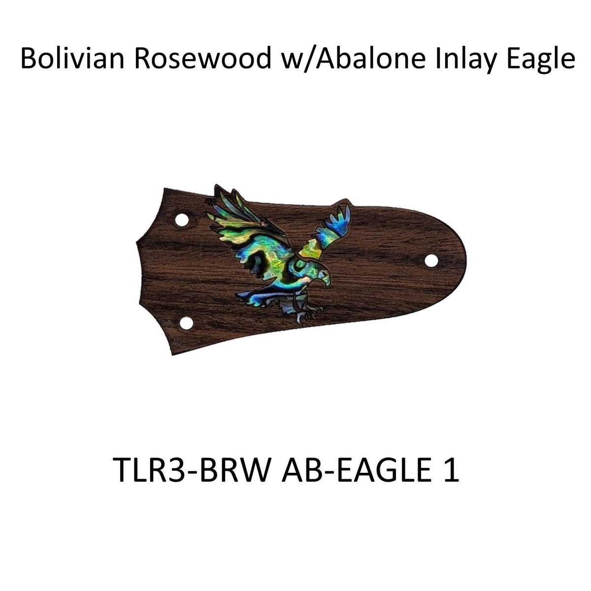Taylor Guitars Eagle Inlay Truss Rod Cover | Rosewood~Ebony~Flamed Roasted Maple