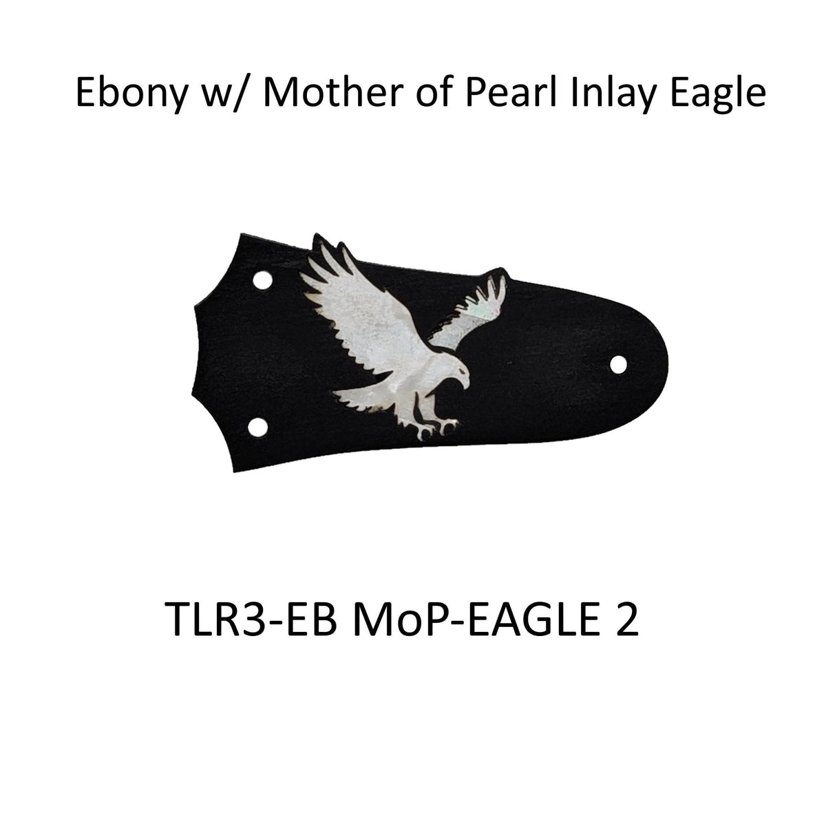 Taylor Guitars Eagle Inlay Truss Rod Cover | Rosewood~Ebony~Flamed Roasted Maple