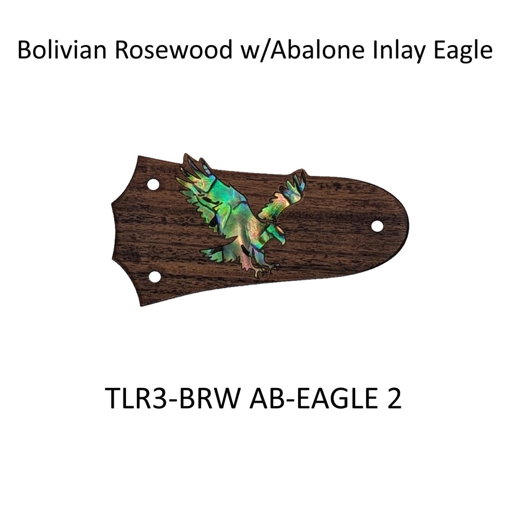 Taylor Guitars Eagle Inlay Truss Rod Cover | Rosewood~Ebony~Flamed Roasted Maple