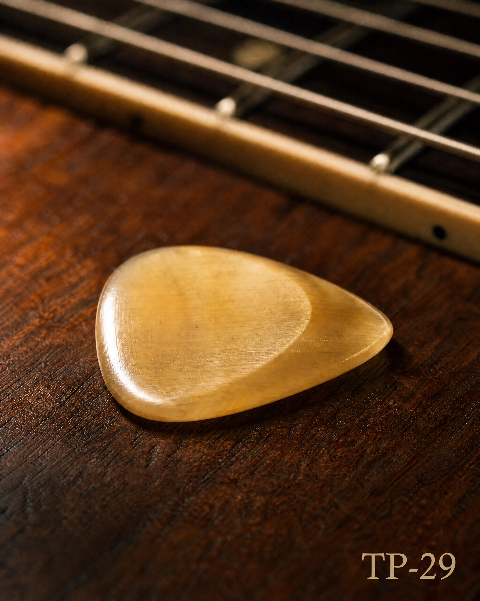 Turtle Shell Picks for Guitars and Mandolins – Highly Polished Custom Pick