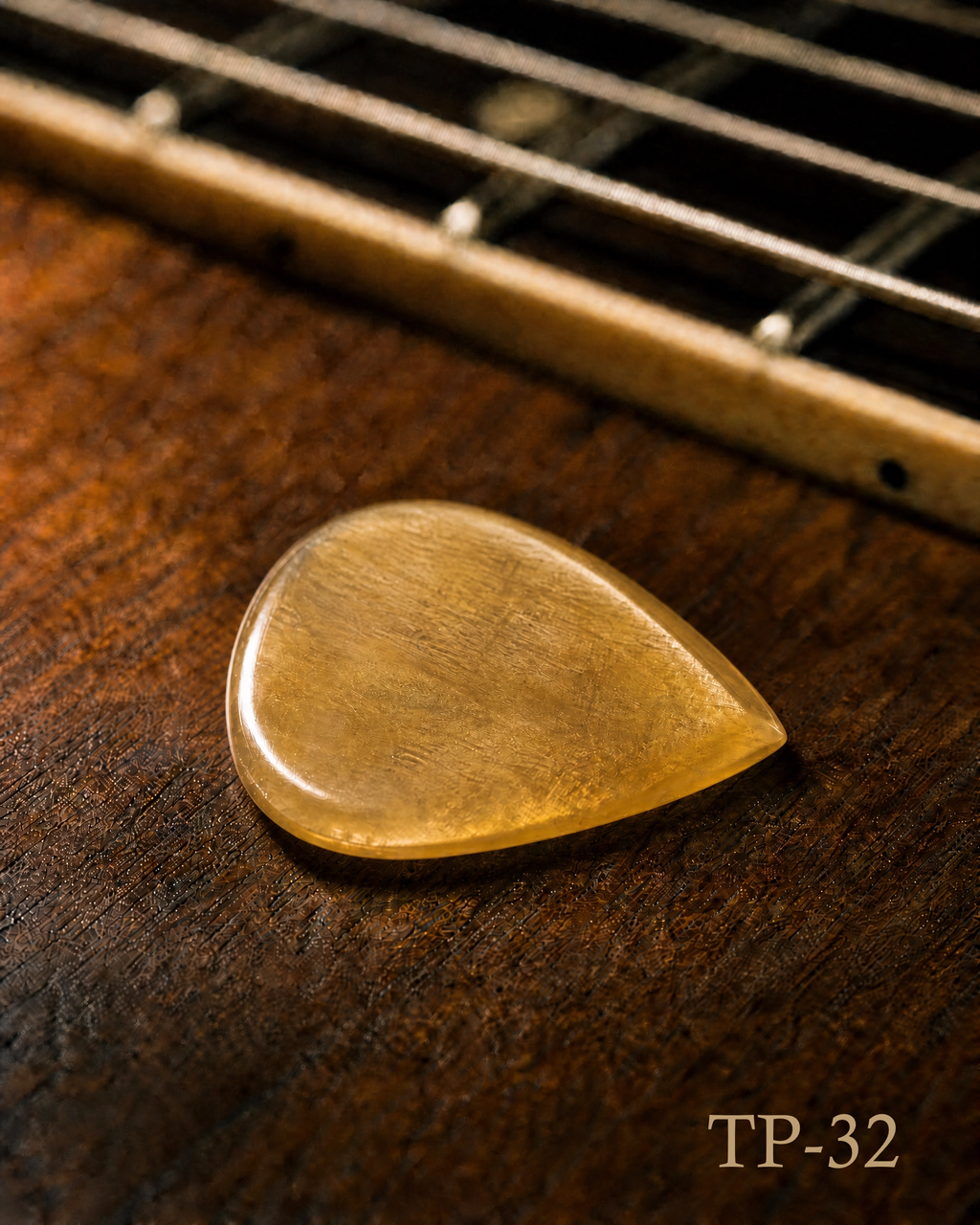 Turtle Shell Picks for Guitars and Mandolins – Highly Polished Custom Pick